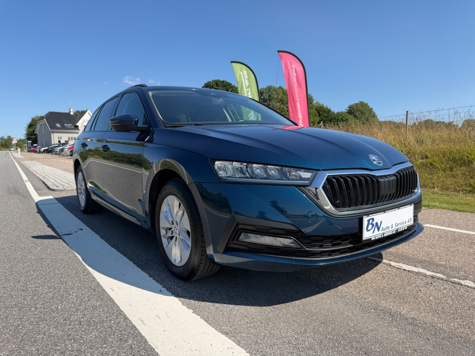 Blå Skoda Octavia fra 2021