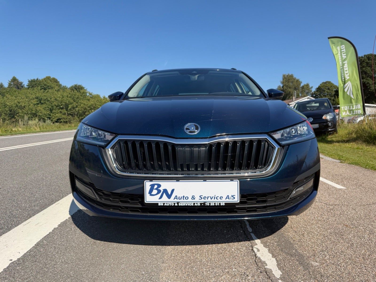 Blå Skoda Octavia fra 2021