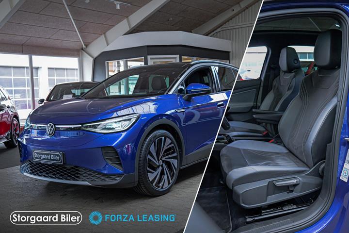 Blå VW ID.4 fra 2023