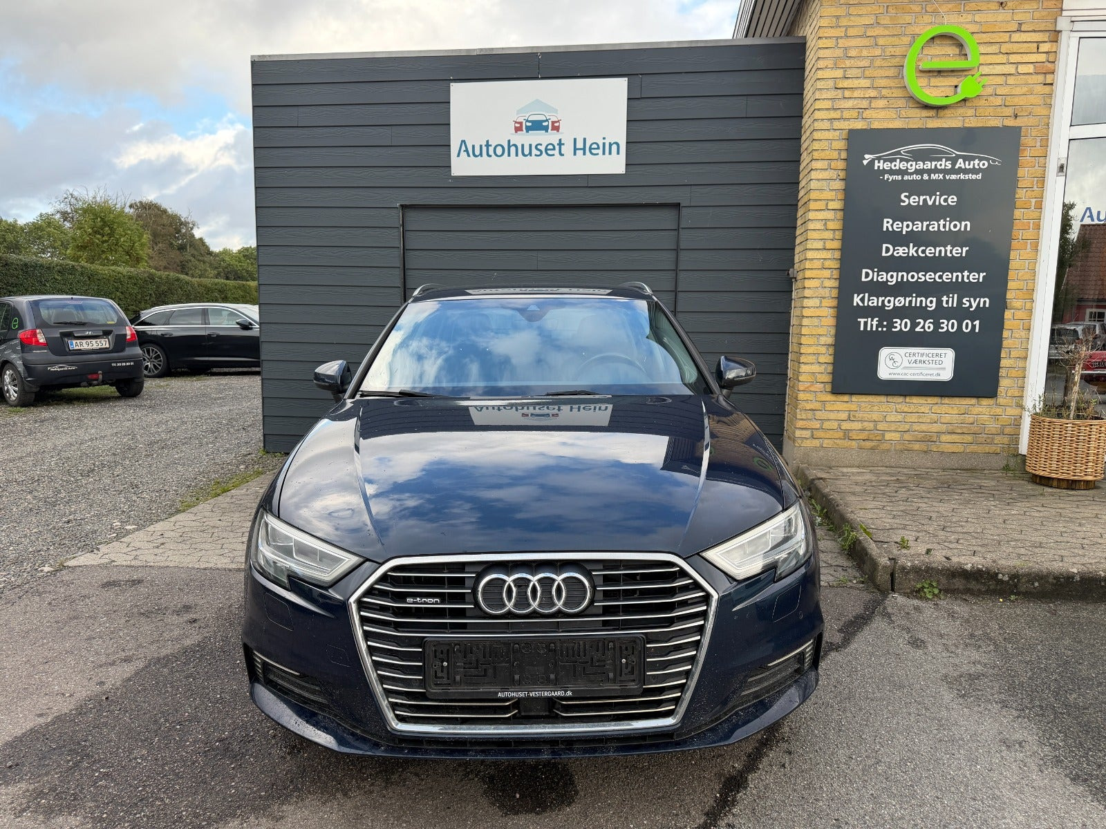 Blå Audi A3 fra 2018