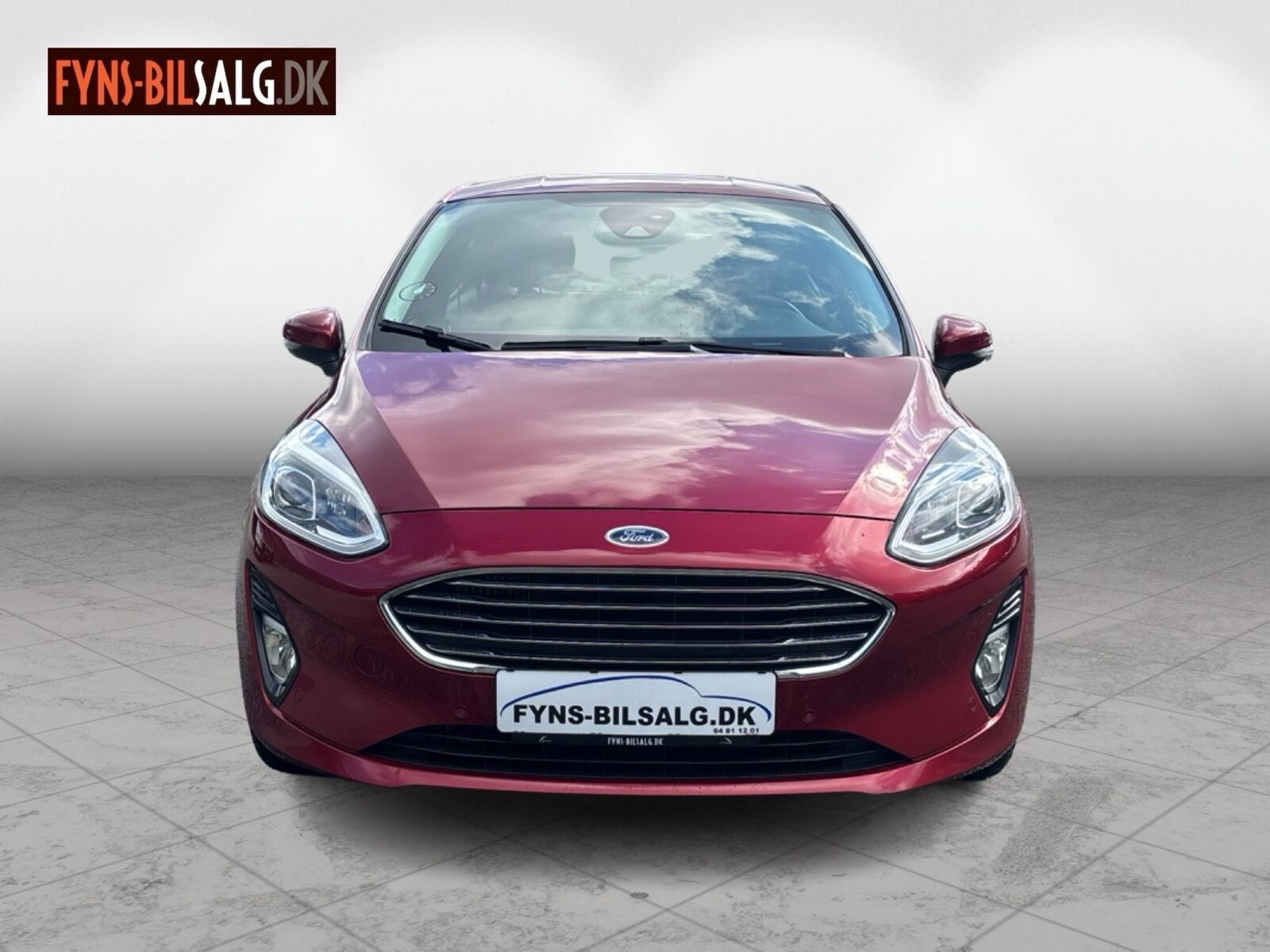 Rød Ford Fiesta fra 2019