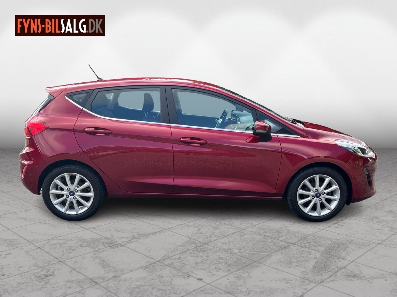 Rød Ford Fiesta fra 2019