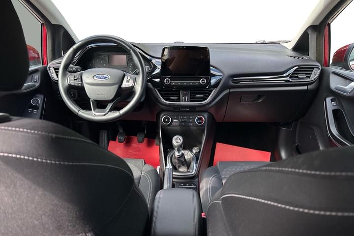 Rød Ford Fiesta fra 2019
