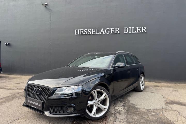 Sort Audi A4 fra 2010 set udefra