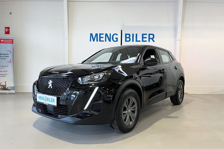 Sort Peugeot 2008 fra 2023 set udefra