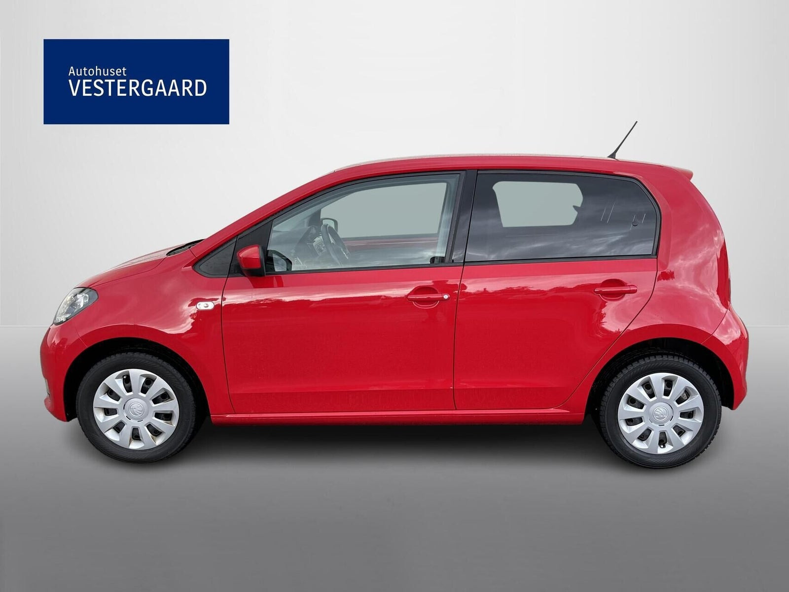 Rød Skoda Citigo fra 2019