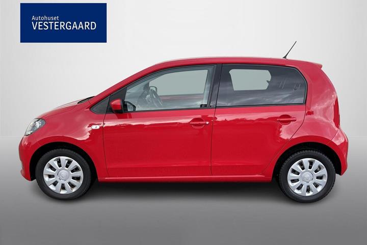 Rød Skoda Citigo fra 2019