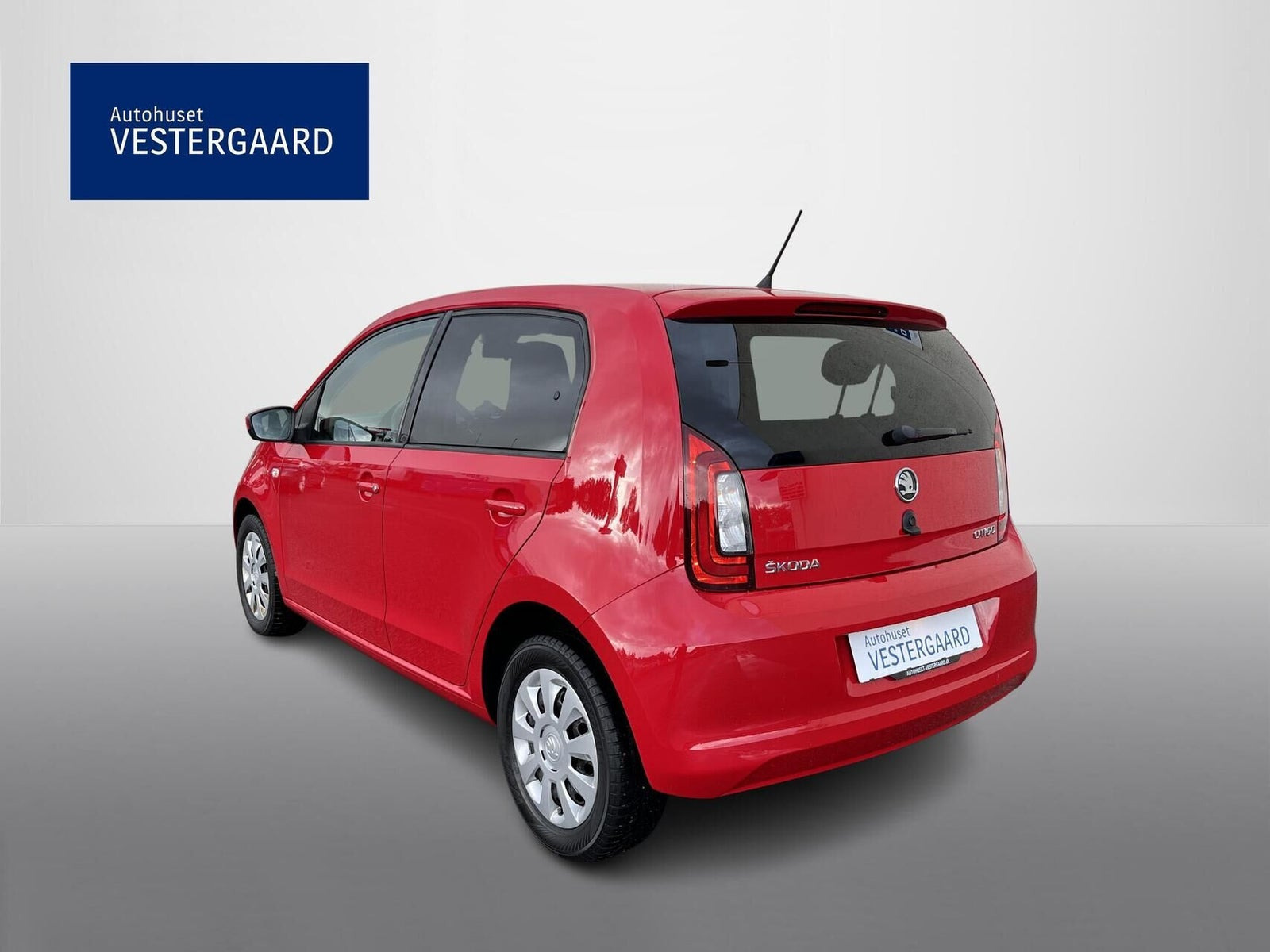 Rød Skoda Citigo fra 2019
