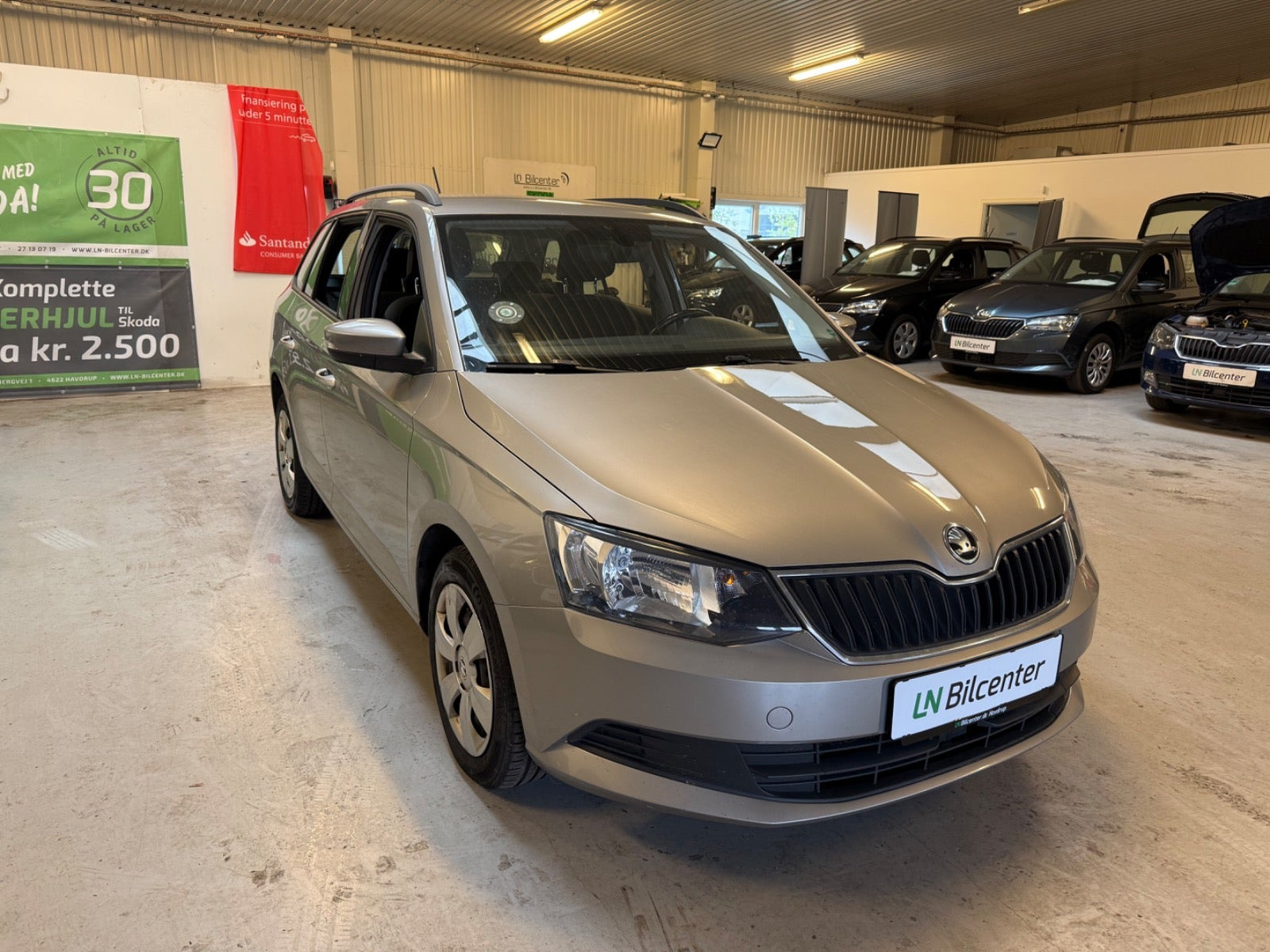 Beige Skoda Fabia fra 2016