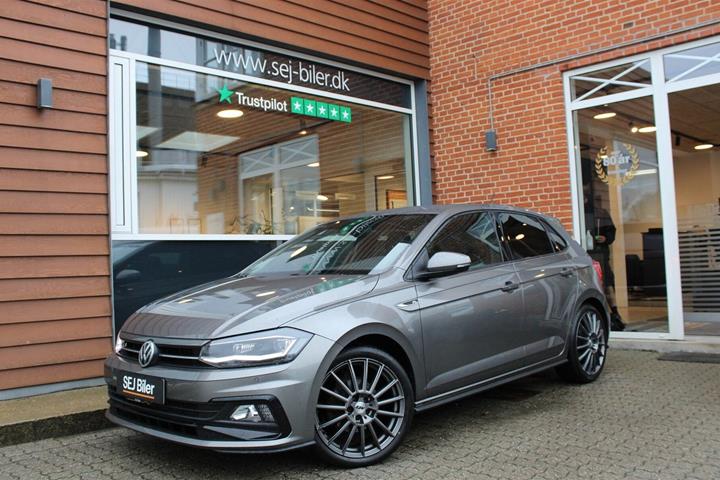 Grå VW Polo fra 2019