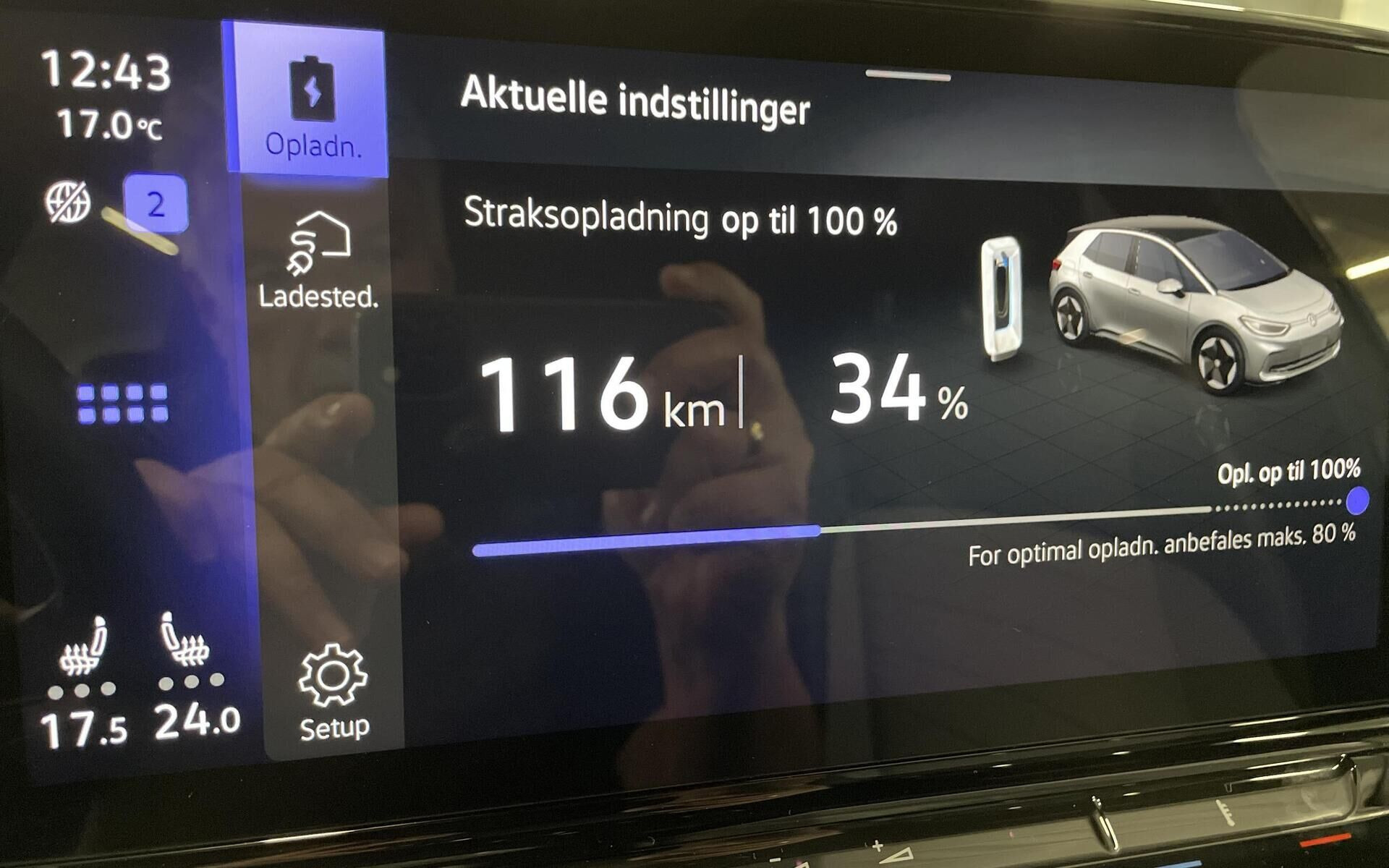 Grøn VW ID.3 fra 2024