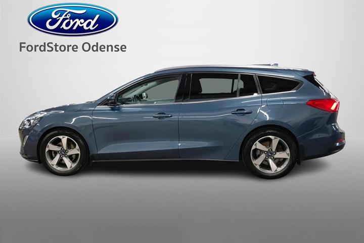 Blå Ford Focus fra 2019