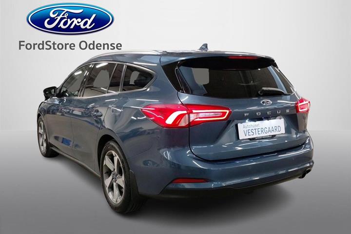 Blå Ford Focus fra 2019
