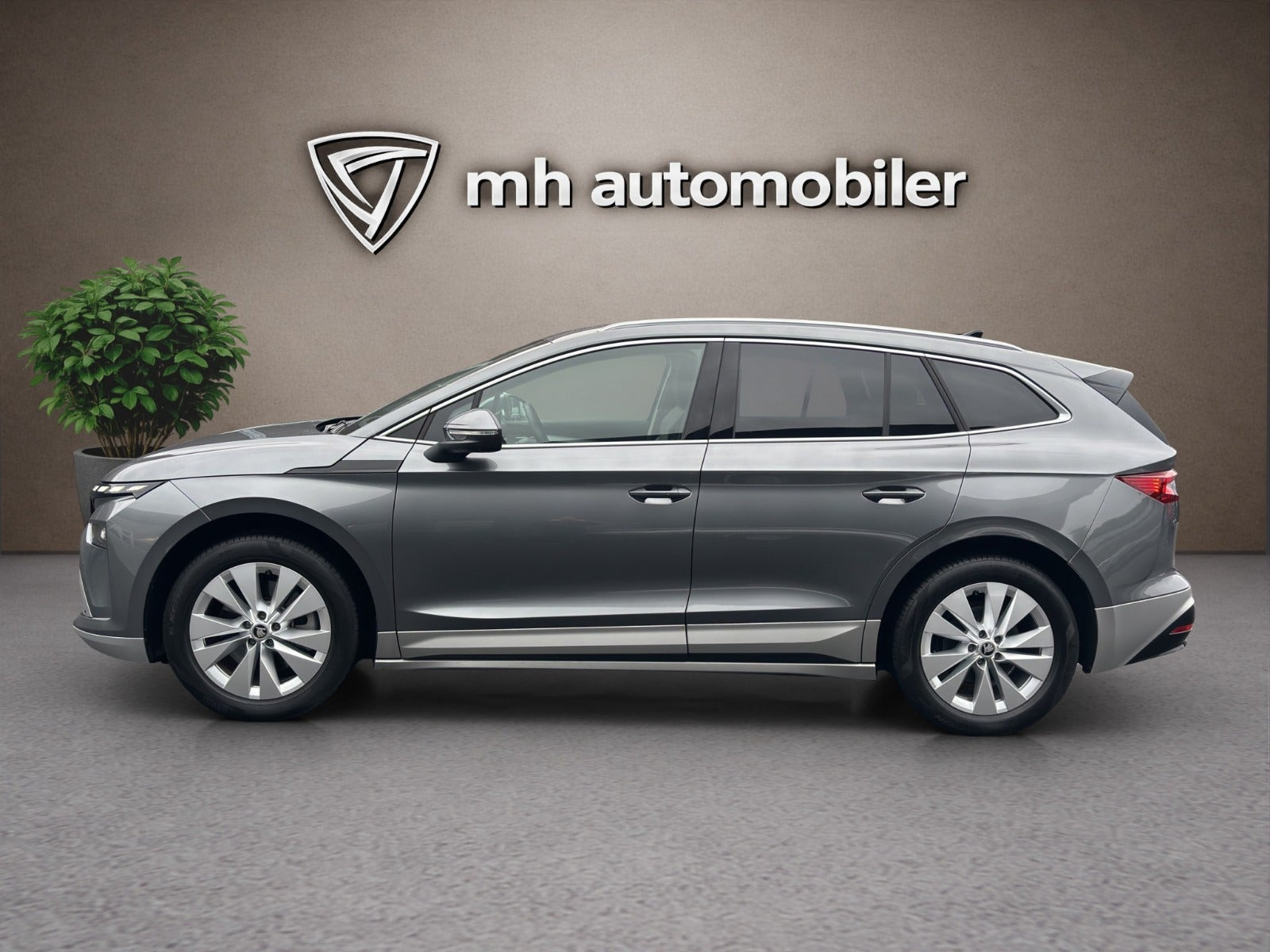 Grå Skoda Enyaq fra 2026