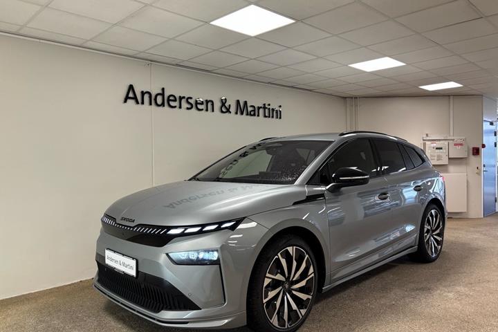 Grå Skoda Enyaq fra 2026