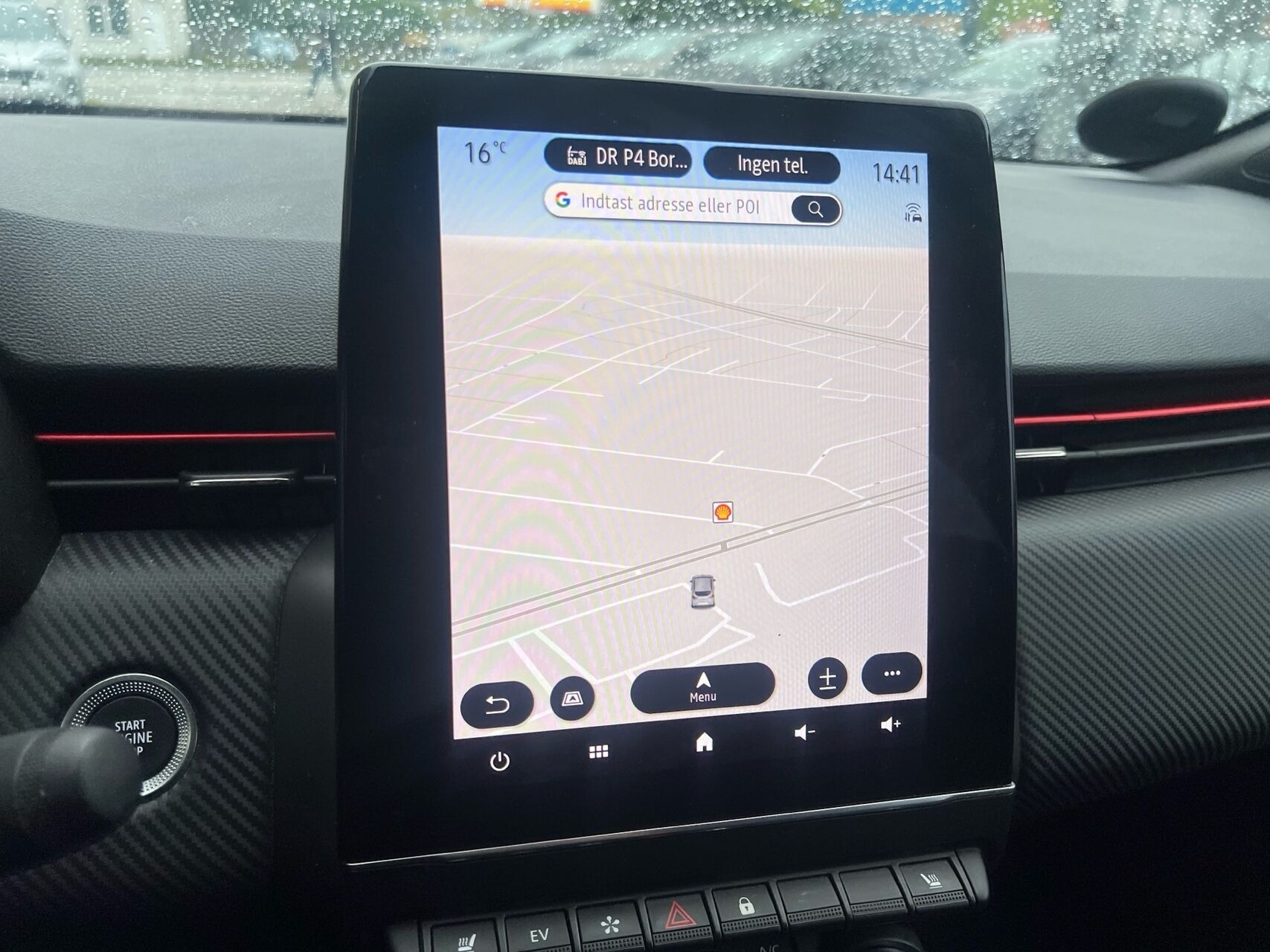Blå Renault Clio fra 2023