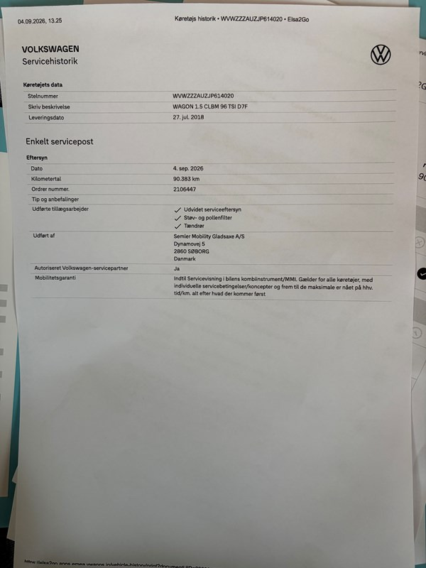 undefined VW Golf fra 2018