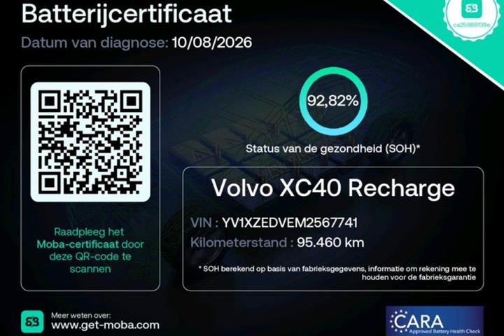 Grå Volvo XC40 fra 2021