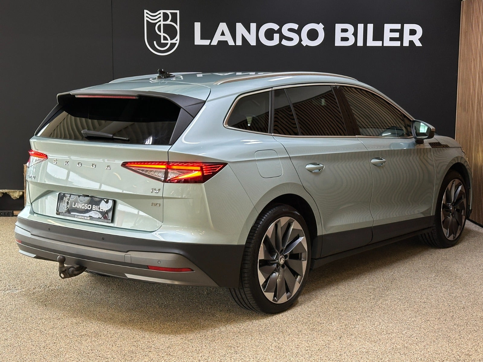 Grøn Skoda Enyaq fra 2021