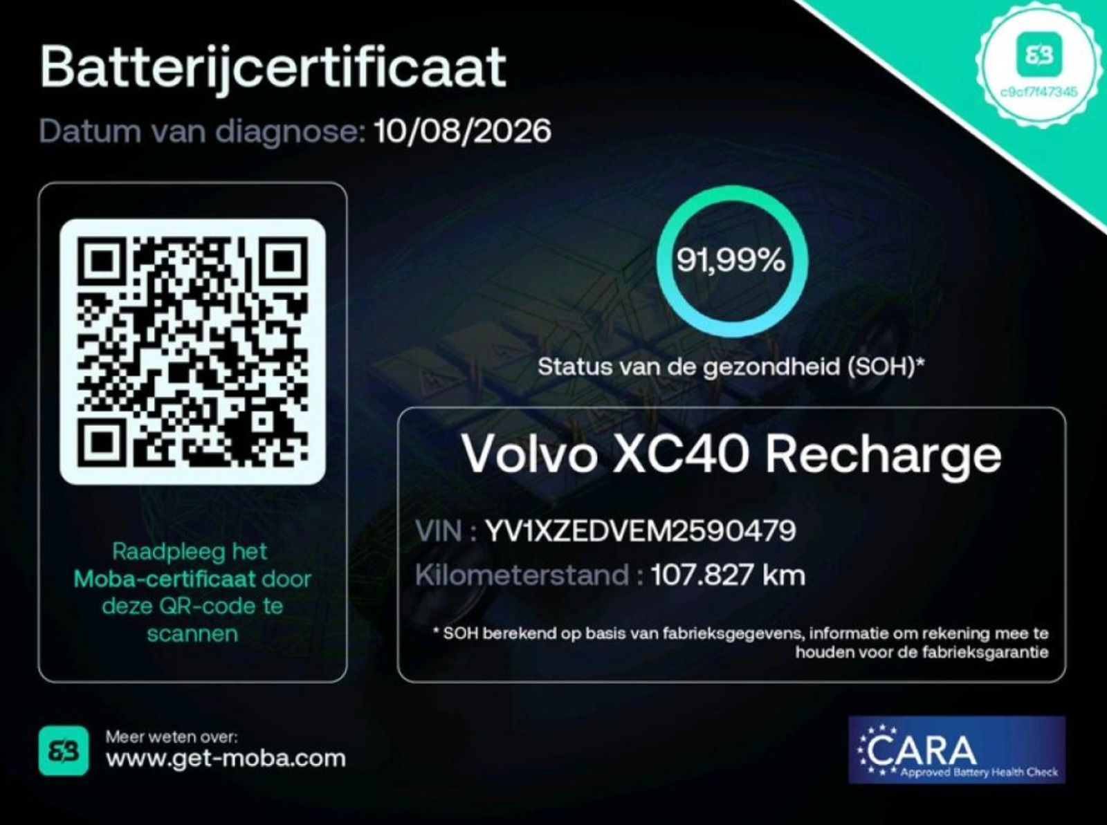 Sort Volvo XC40 fra 2021