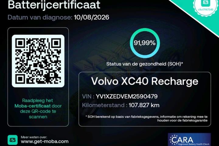 Sort Volvo XC40 fra 2021