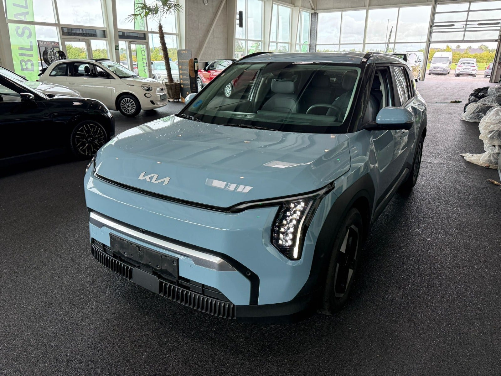 Blå Kia EV3 fra 2025