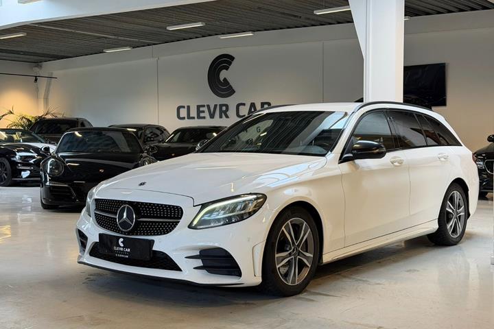 Hvid Mercedes C300 d fra 2018