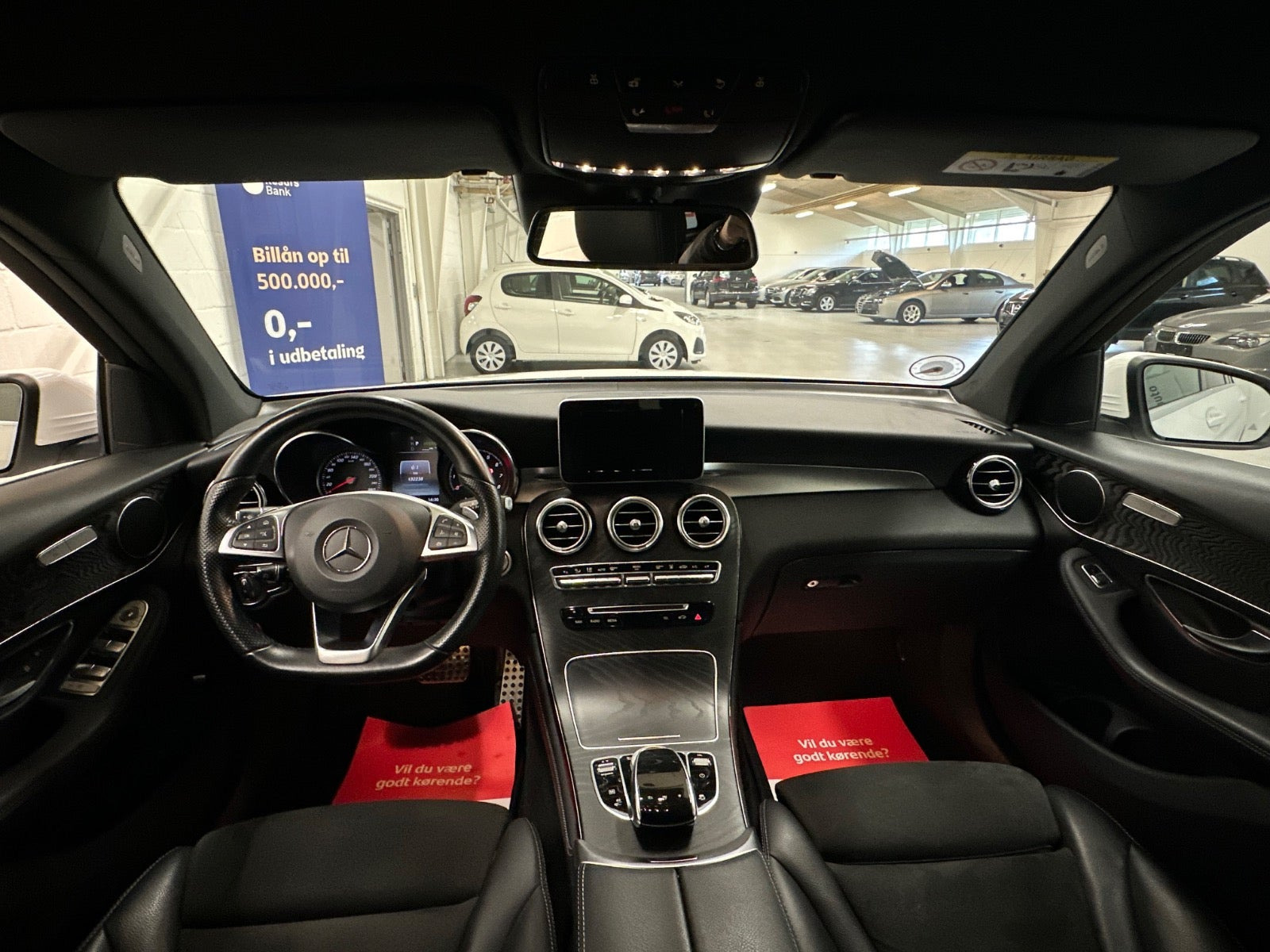 Hvid Mercedes GLC350 e fra 2018