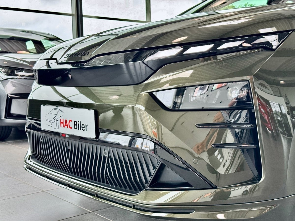 Grøn Skoda Enyaq fra 2026