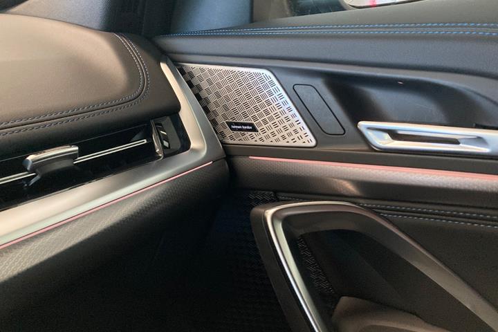 Blå BMW iX1 fra 2025