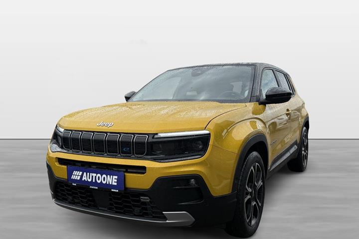Gul Jeep Avenger fra 2023