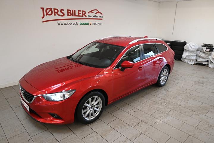 Rød Mazda 6 fra 2013
