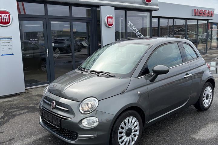 Grå Fiat 500 fra 2018