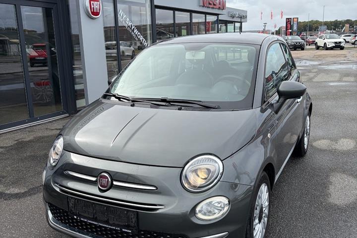 Grå Fiat 500 fra 2018