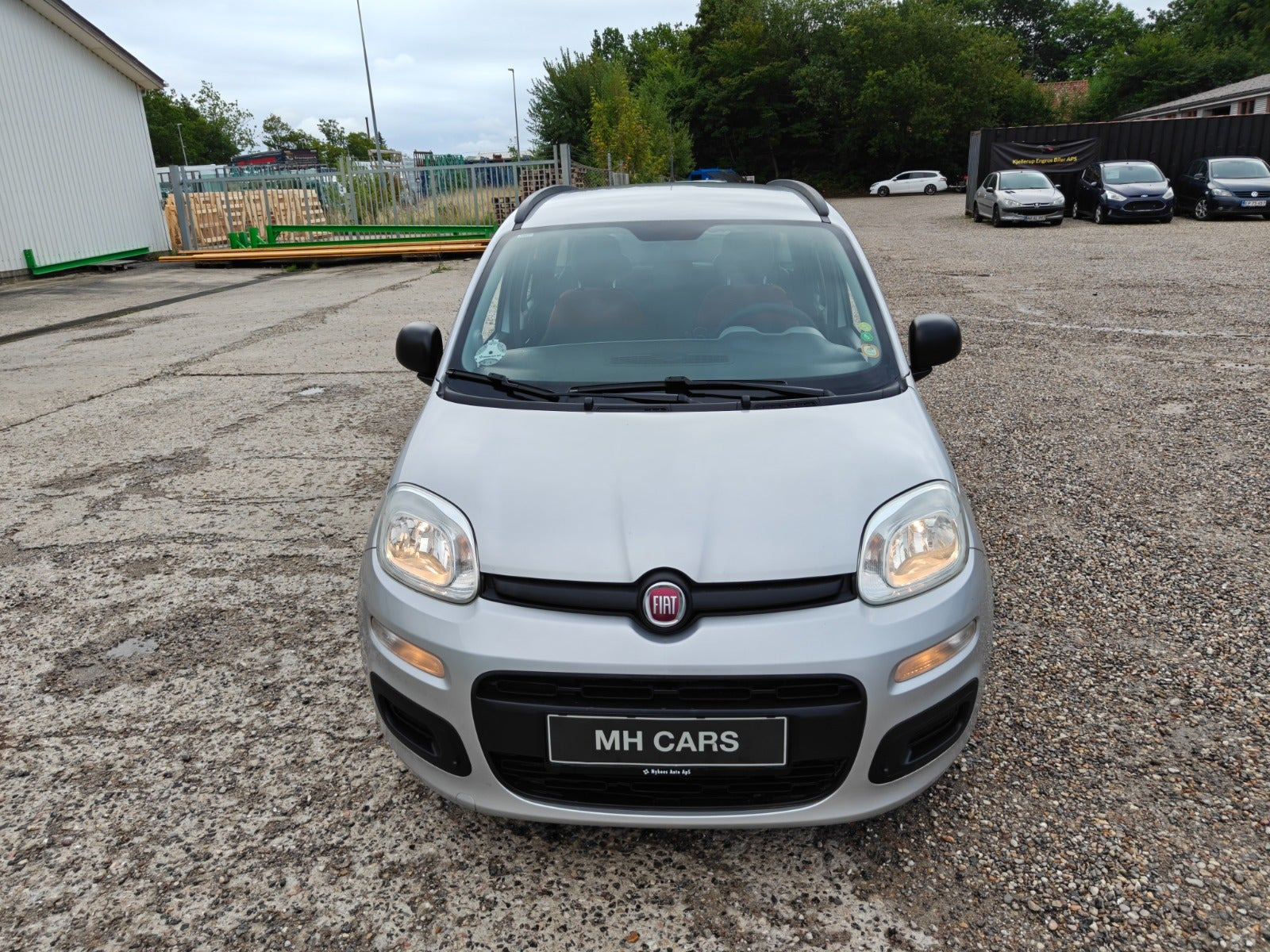 Gul Fiat Panda fra 2012