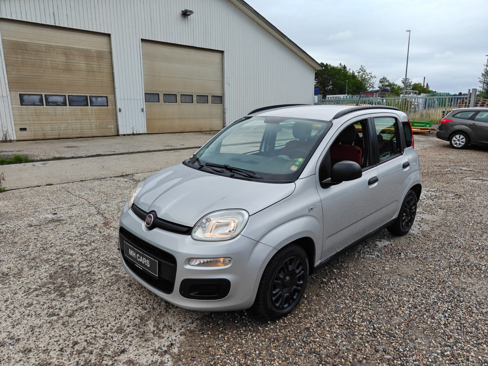 Gul Fiat Panda fra 2012