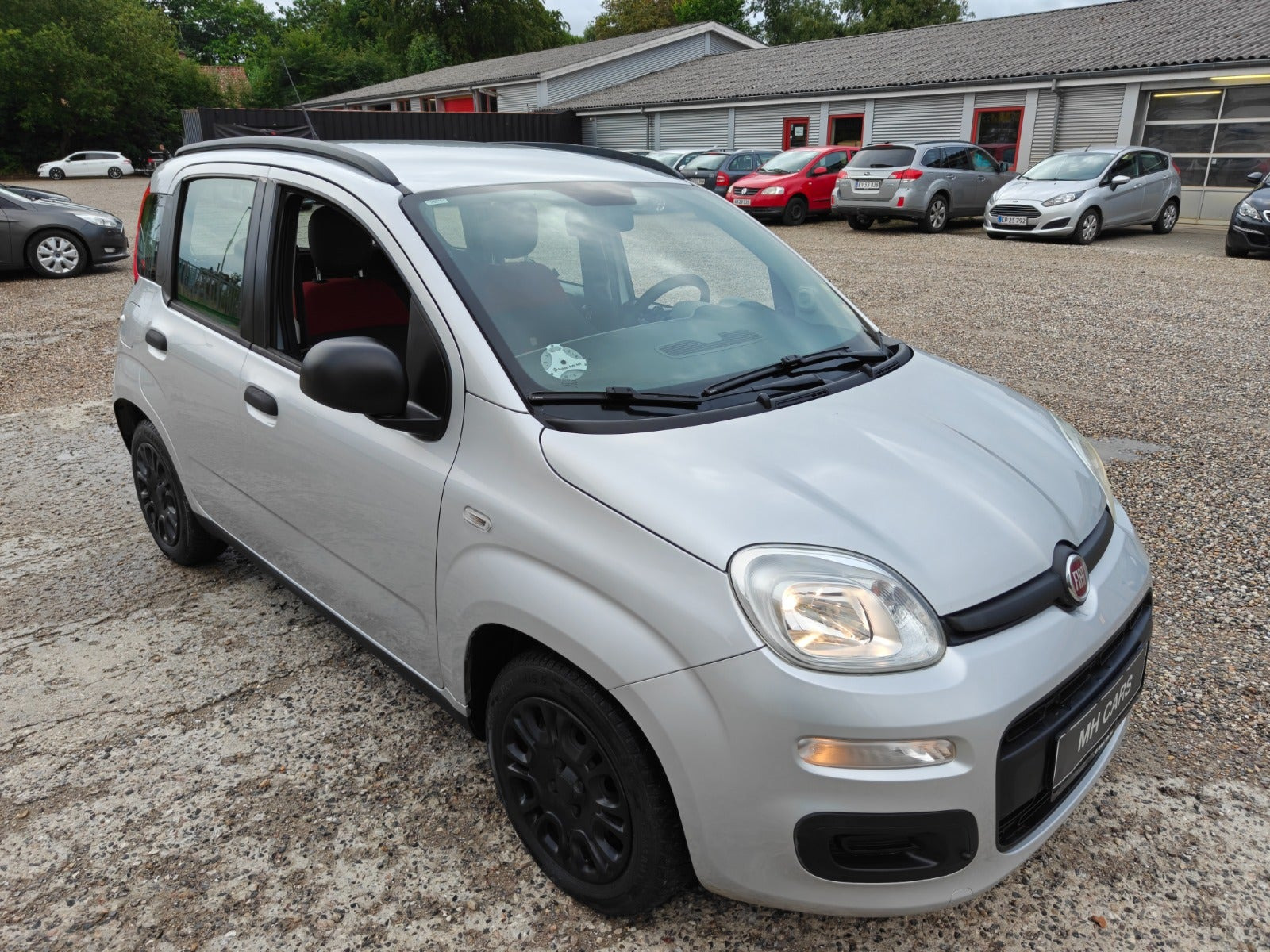 Gul Fiat Panda fra 2012