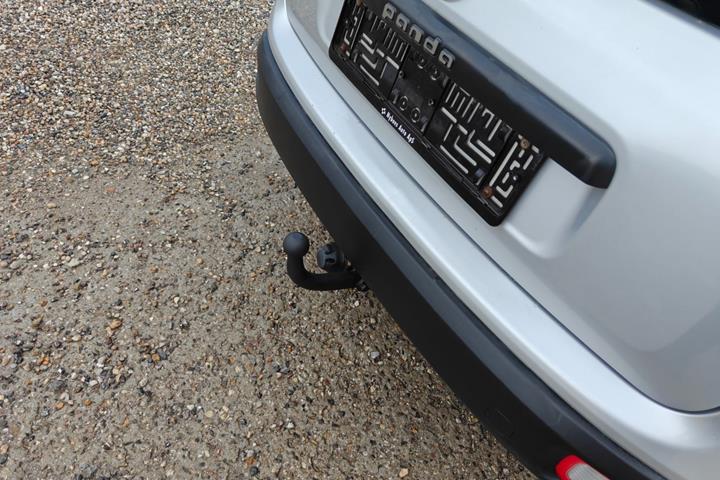 Gul Fiat Panda fra 2012