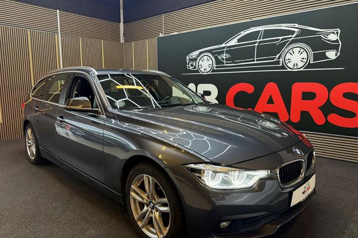 Grå BMW 320d fra 2018
