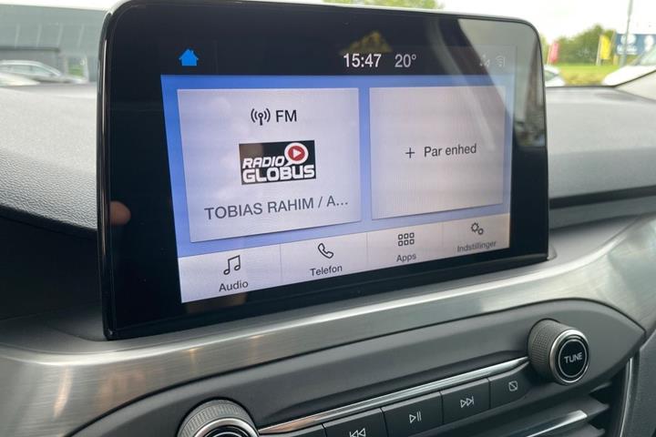 Blå Ford Focus fra 2020