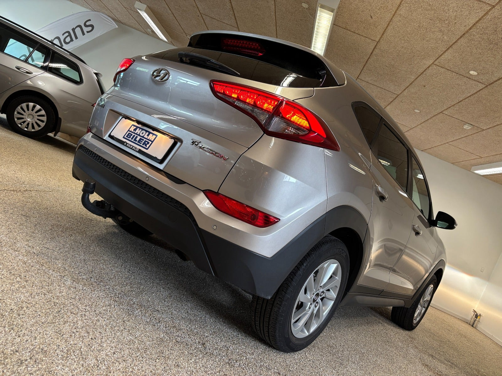 Beige Hyundai Tucson fra 2018