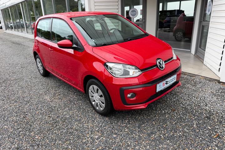 Rød VW UP! fra 2017