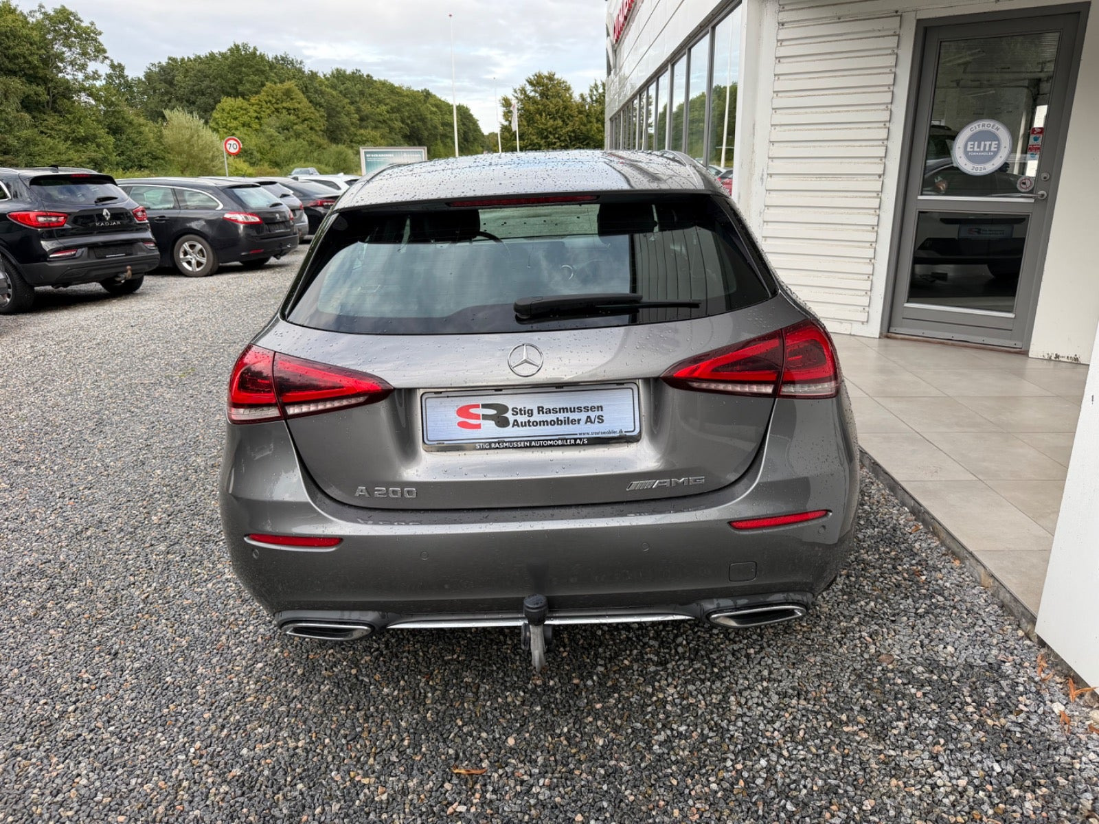 Grå Mercedes A200 fra 2018