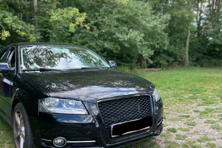 Sort Audi A3 fra 2010