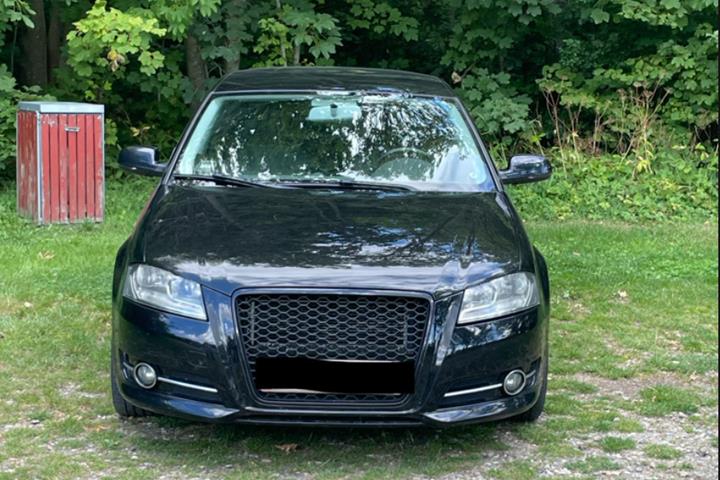 Sort Audi A3 fra 2010