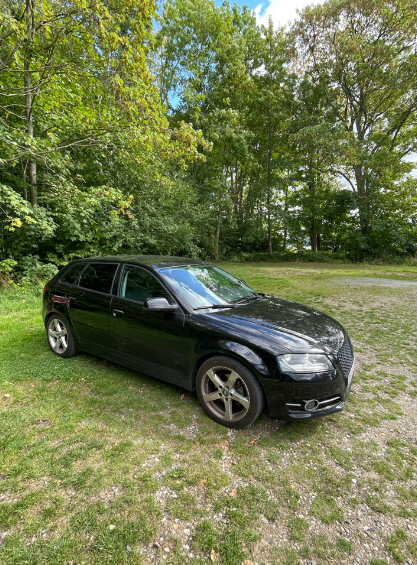 Sort Audi A3 fra 2010