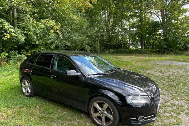 Sort Audi A3 fra 2010