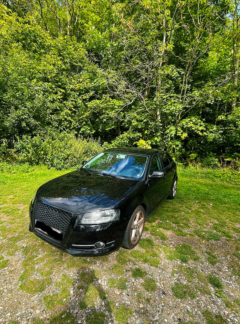 Sort Audi A3 fra 2010