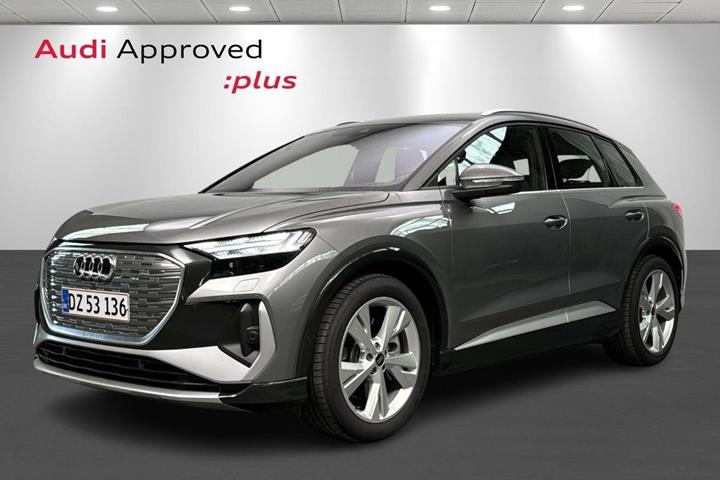 Grå Audi Q4 e-tron fra 2024