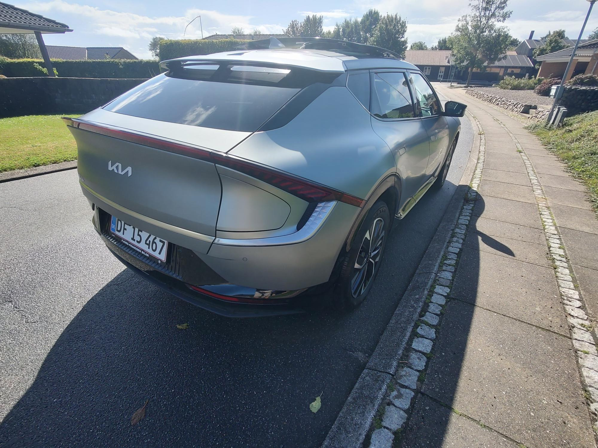 Grå Kia EV6 fra 2021